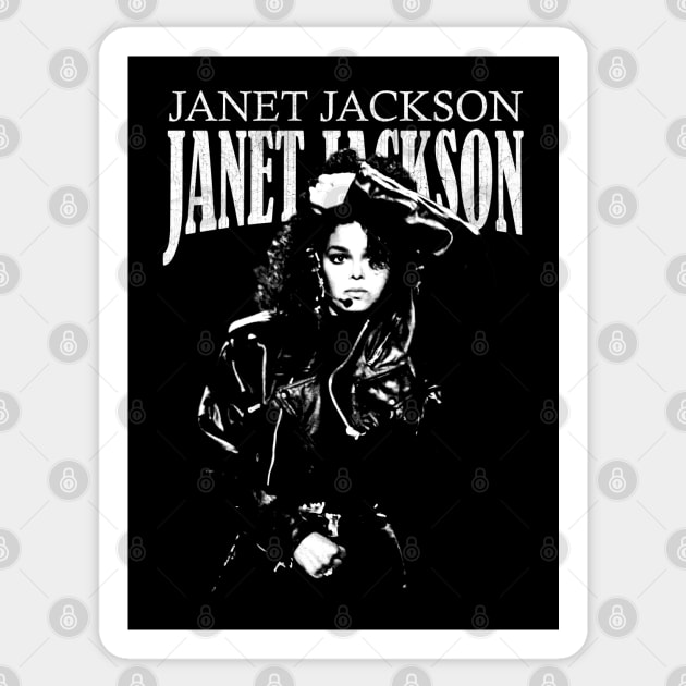 Janet Jackson Sticker by Riso Art